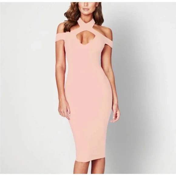 knee length dresses for ladies NOOKIE FORTUNE MIDI | MADELINE'S BOUTIQUE | BOCA RATON main image 0